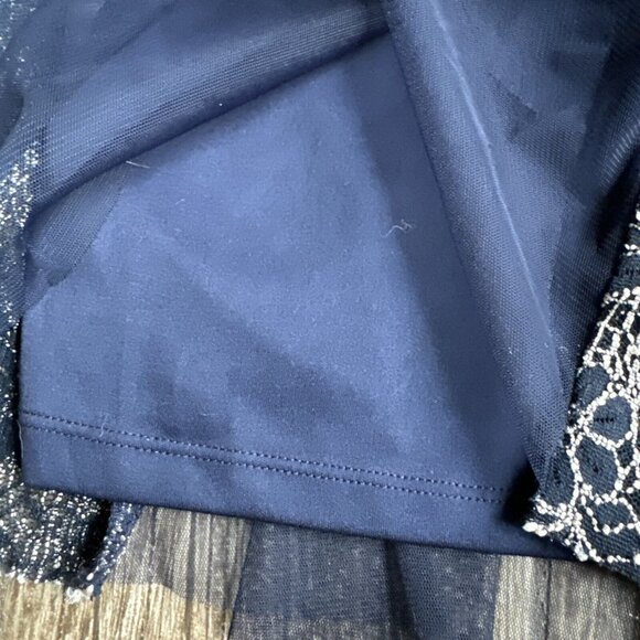 Vintage Y2k 90s Whimsigoth Fairy Maxi Dress Embroidered Plus 2X Sheer Mermaid - Picture 7 of 12